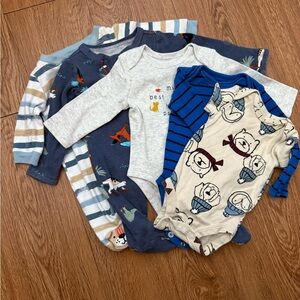 NB Preloved Baby Boy Bundle Assorted Kids One Pieces